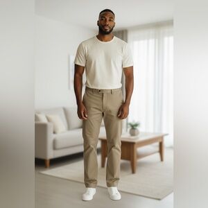 Joseph & Feiss Tan Chinos Lightweight Cotton